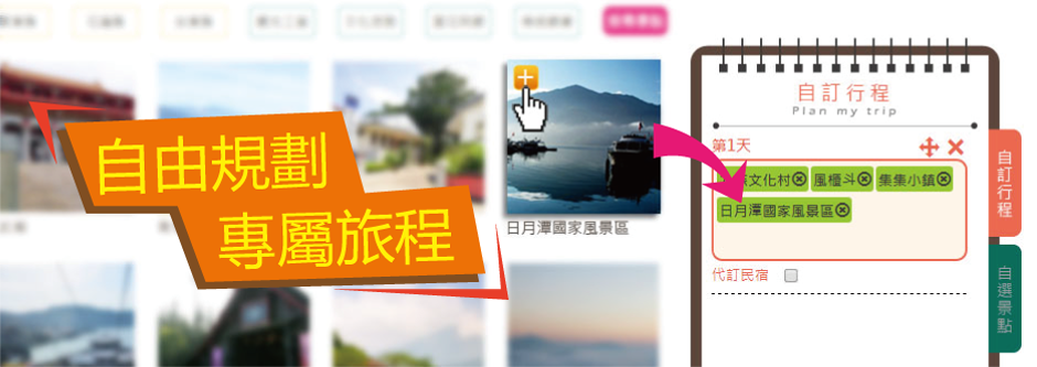 自由規劃專屬旅程